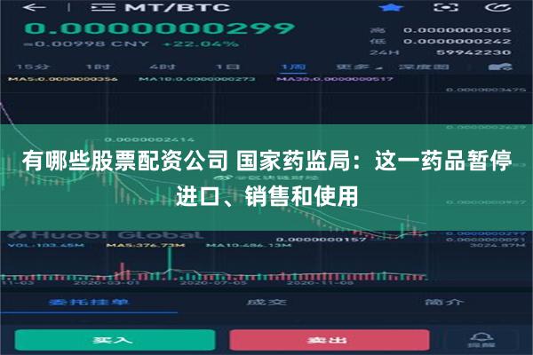 有哪些股票配资公司 国家药监局：这一药品暂停进口、销售和使用