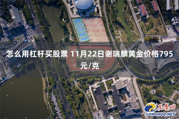 怎么用杠杆买股票 11月22日谢瑞麟黄金价格795元/克